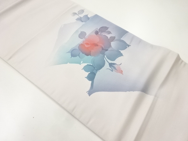 作家物　花模様袋帯